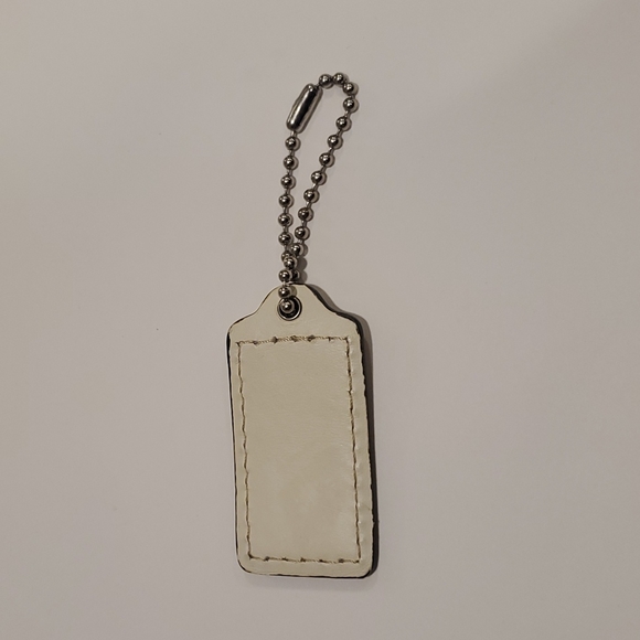 COACH  Patent Leather Hanging Tag Keychain  Bag Charm - Picture 3 of 5